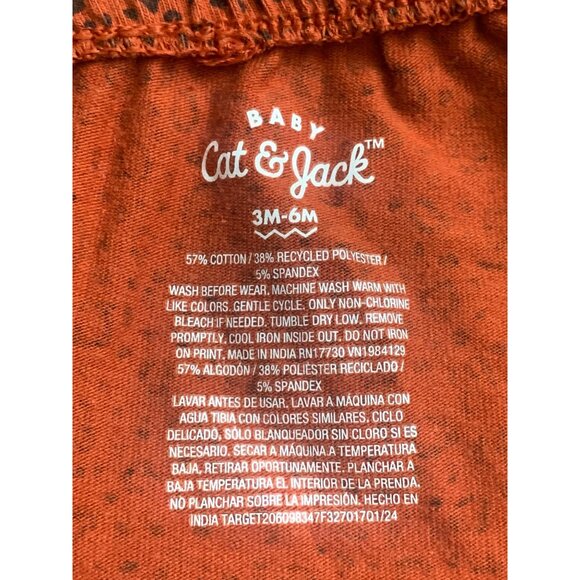 Cat & Jack Baby Girl White Blouse & Red Pants Set With Scalloped Collar Size 3-6 - Picture 10 of 12